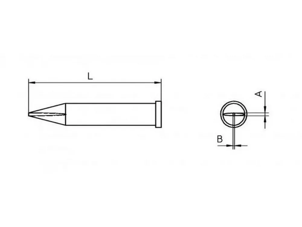 Ergonomic Design XT-H Loddespids 0,8 mm