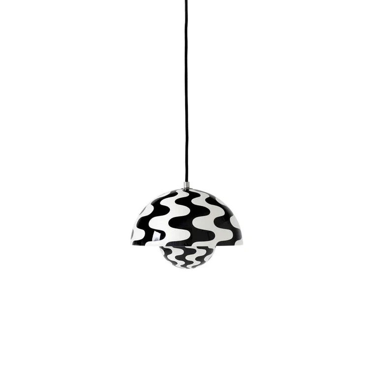 FLOWERPOT VP1 PENDEL SORT/HVID