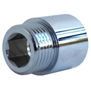 Forlængerstykke 3/4" 15 mm krom