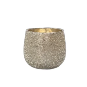Fyrfadsstage m/ glimmer 11,5 cm champagne