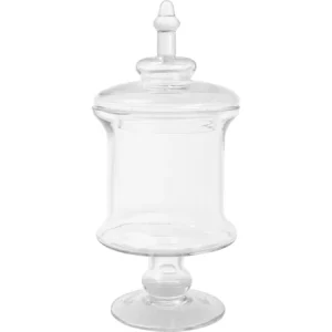 Glas krukke 15x15x32 cm