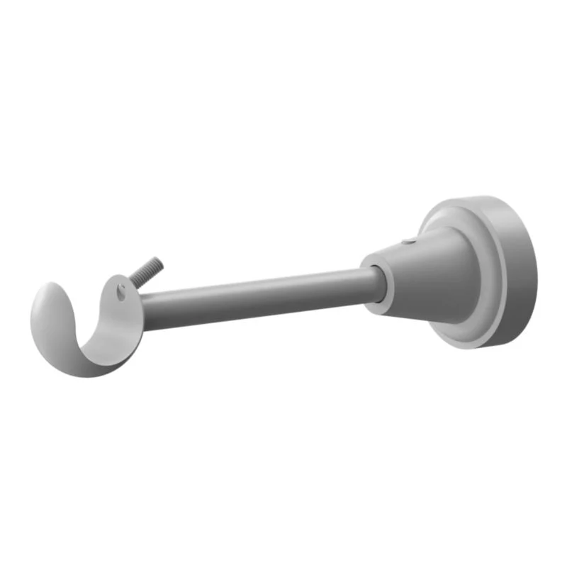 GoodHome Anafi enkelt gardinstang 19 mm 160 cm ivory kugle