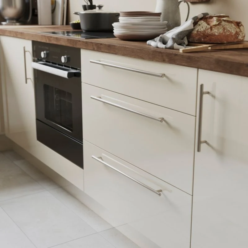 GoodHome Annato T møbelgreb 510 mm i børstet nikkel, 2 stk.