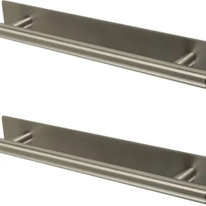 GoodHome Annatto T møbelgreb 220 mm i børstet nickel, 2 stk.