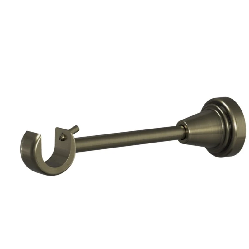 GoodHome Antiki enkelt gardinstang 19 mm 160 cm kugle guld