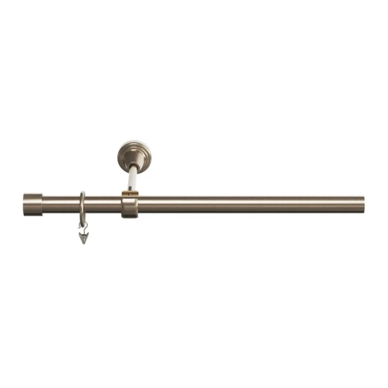 GoodHome Antiki enkelt gardinstang 19 mm 160 cm med guld afslutning