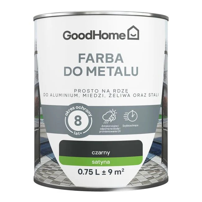 GoodHome antikorrosionsmaling satin midnight 0,75 l