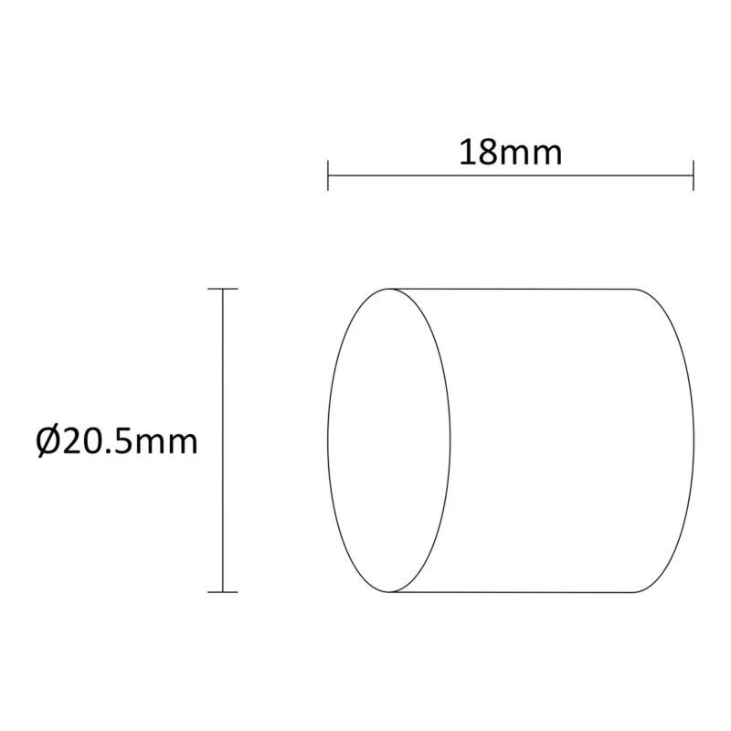 GoodHome Athens 16 mm endestykke kork simpel Quick-Release