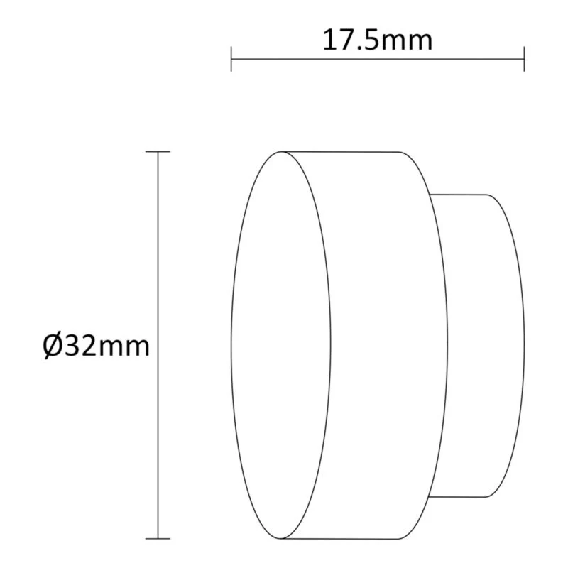 GoodHome Athens 19 mm endestykke kork standard