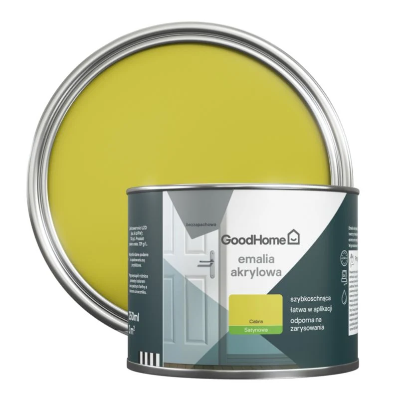 GoodHome cabra akryl-emalje, pletresistent, 0,25 l