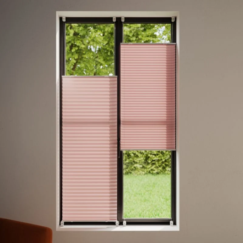 GoodHome Caprera plissé rullegardin 62 x 150 cm i fersken