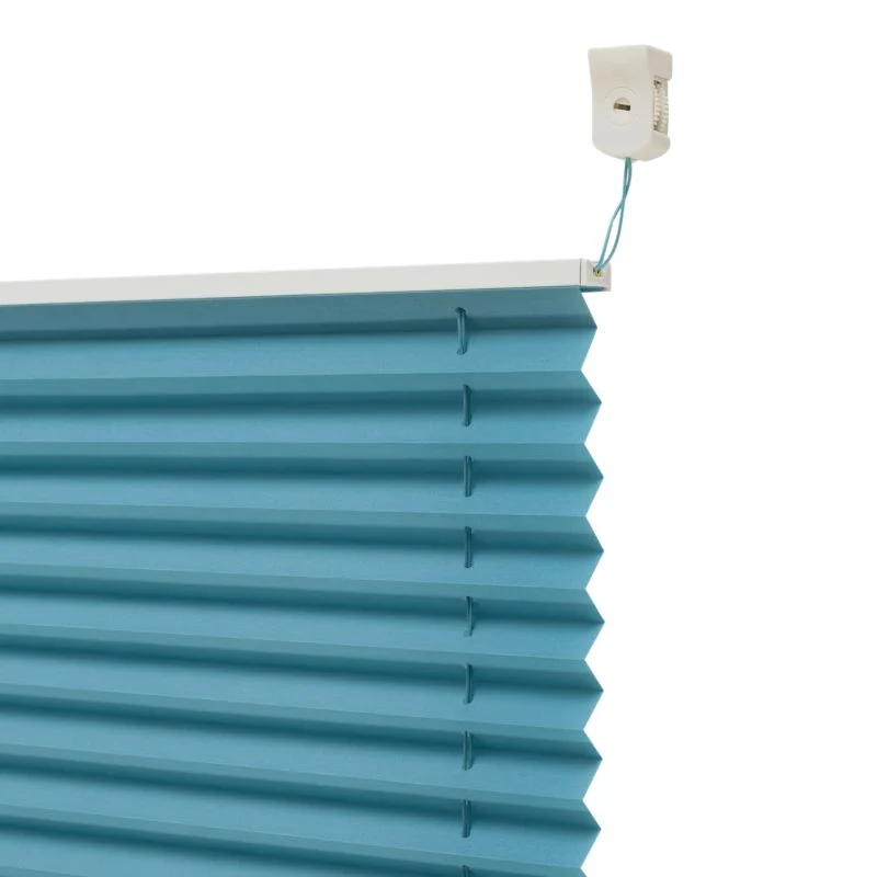 GoodHome Caprera plissé-gardin 57 x 150 cm blå
