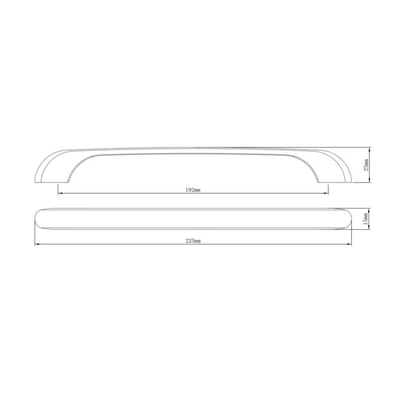 GoodHome Condio møbelgreb 225 mm poleret krom