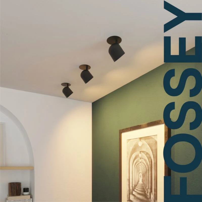 GoodHome Fossey GU10 charcoal loftspot Electricians