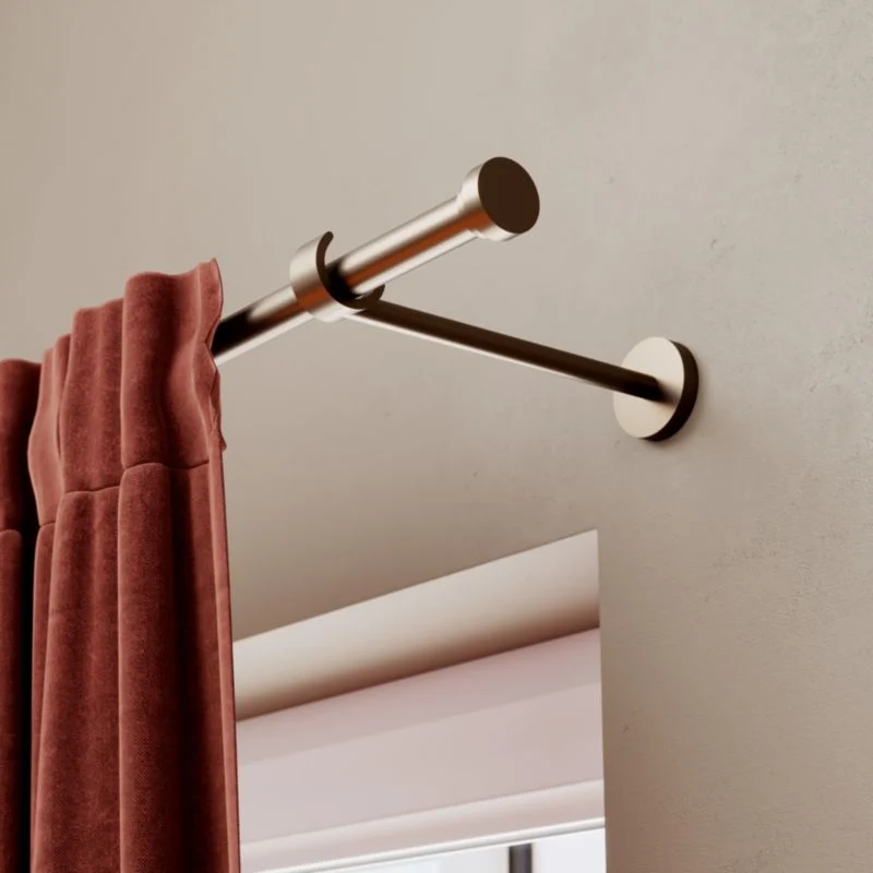 GoodHome Kozani gardinstang 19 mm 240 cm brun