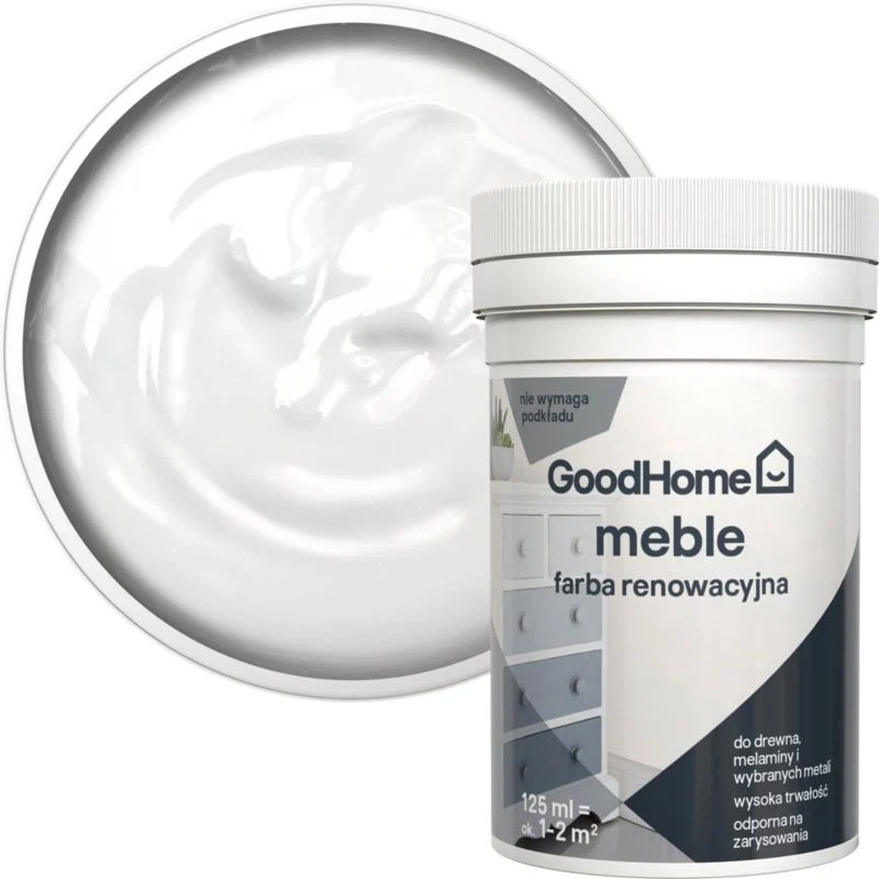 GoodHome Reno renoveringsmaling til møbler pearl satin 125 ml