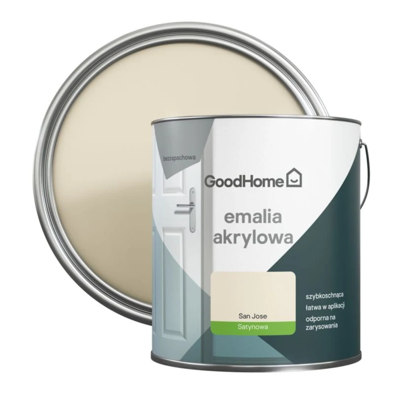 GoodHome San Jose akryl-emalje, pletresistent, 2,5 l