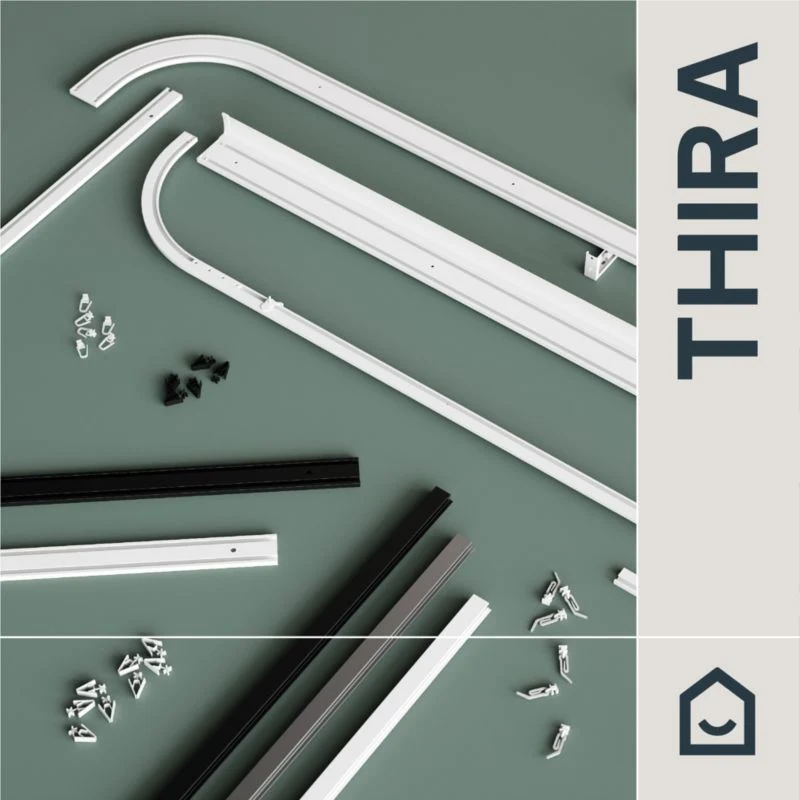 GoodHome Trikala flad profil kridt 240 cm