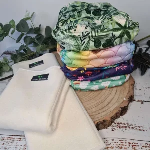 Night Time Nappy Kit - Two Part Cloth Nappy System - Dry Night, Every Night Green Cheeks Cloth Nappies