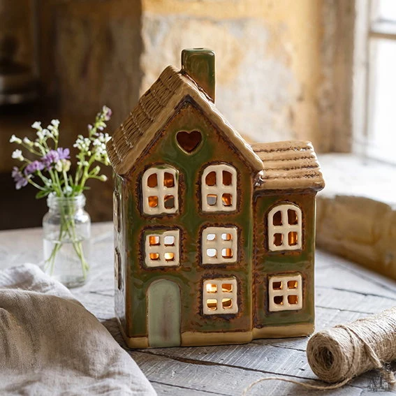Grøn Hus til fyrfadslys Drywall Installation