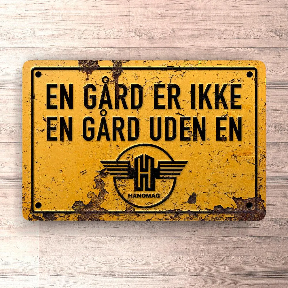 Hanomag En Gård Er Ikke En Gård Uden En Hanomag Skilte, Musemåtte, Dørmåtte DIY Projects