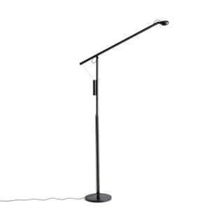 HAY Fifty-Fifty Floor Lamp - Charcoal