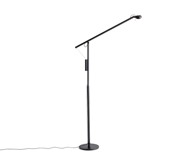 HAY Fifty-Fifty Floor Lamp - Charcoal