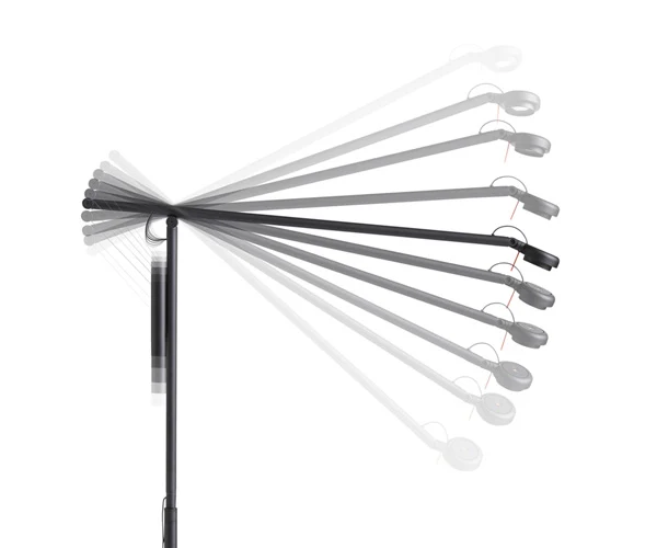 HAY Fifty-Fifty Floor Lamp - Charcoal