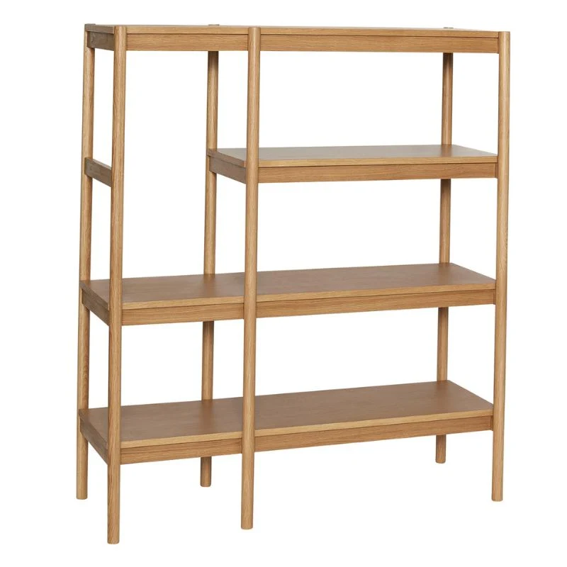 Hübsch Seize reol i egetræ og MDF 120x42x140 cm