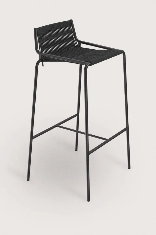 Heavy Duty Noel Bar Chair H77 Black