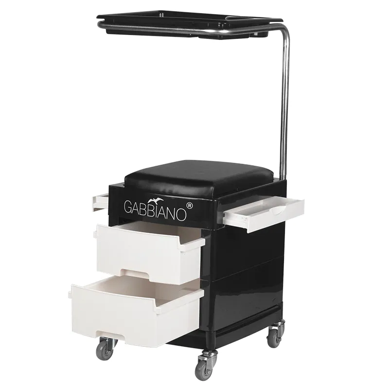 Helper - pedicureskammel 16 plus sort og ivory