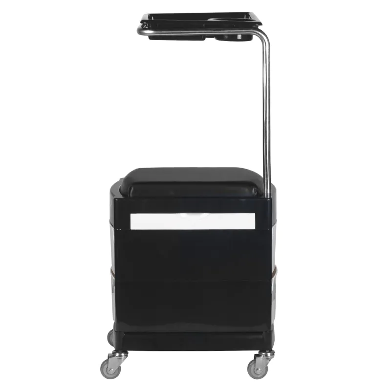 Helper - pedicureskammel 16 plus sort og ivory