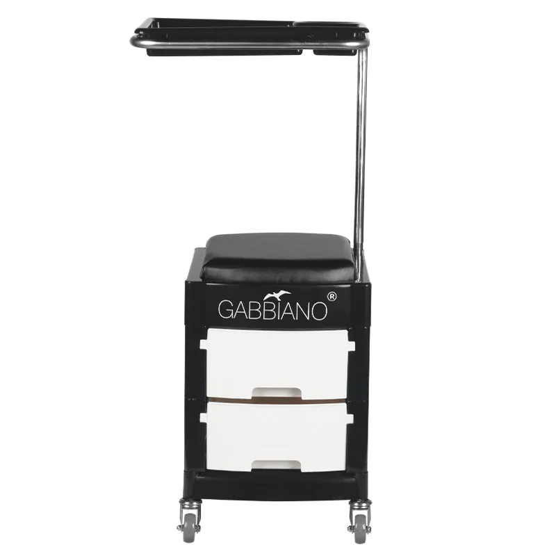 Helper - pedicureskammel 16 plus sort og ivory