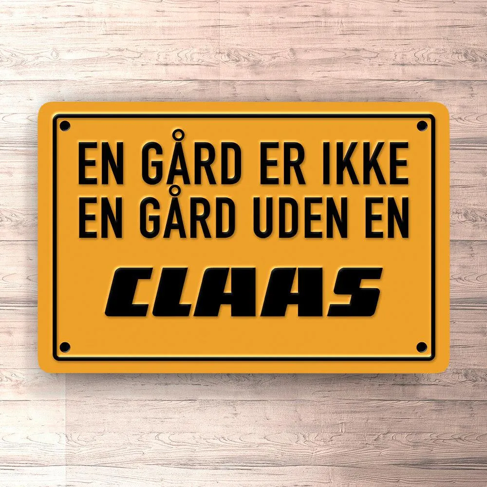 High Precision Claas En Gård Er Ikke En Gård Uden En Claas Skilte, Musemåtte, Dørmåtte