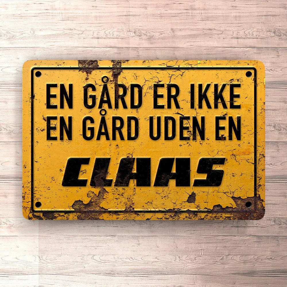 High Precision Claas En Gård Er Ikke En Gård Uden En Claas Skilte, Musemåtte, Dørmåtte