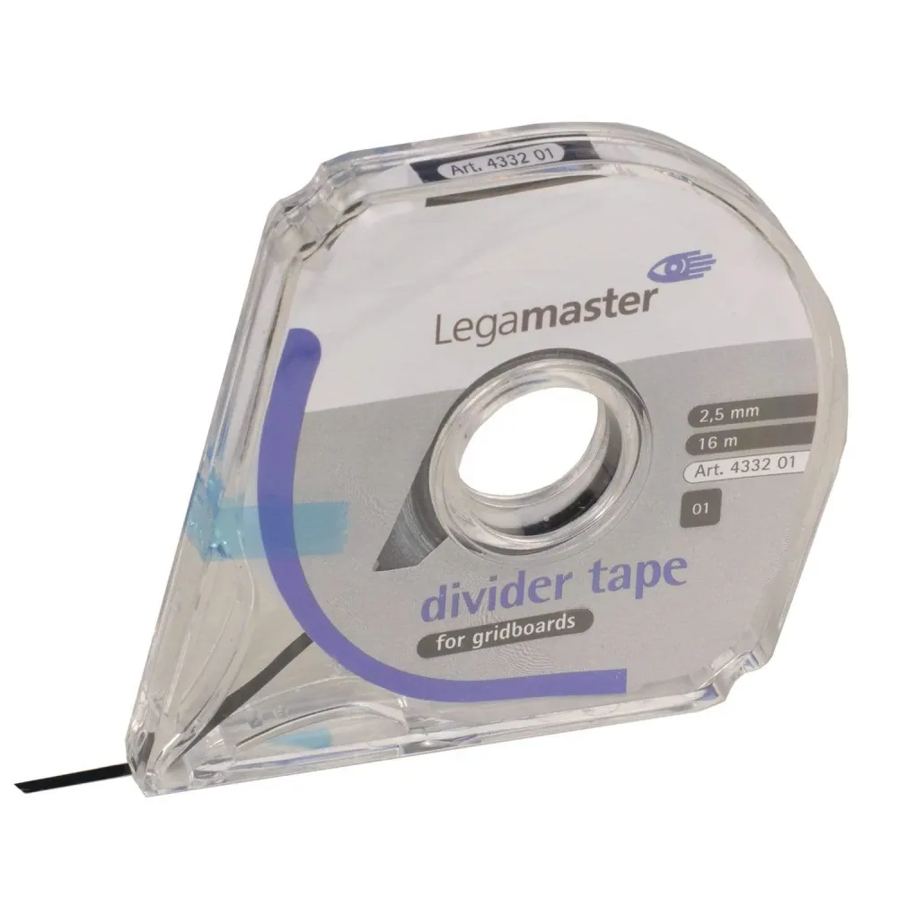 High Precision Legamaster Inddelings tape 1,0 mm Sort