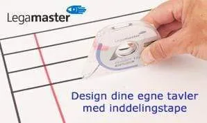 High Precision Legamaster Inddelings tape 1,0 mm Sort