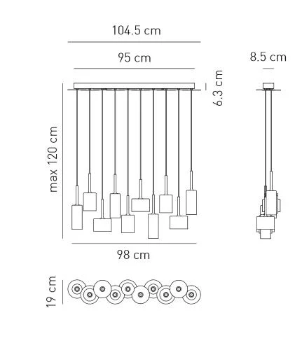 High Precision Spillray 10 pendel Axo Graa
