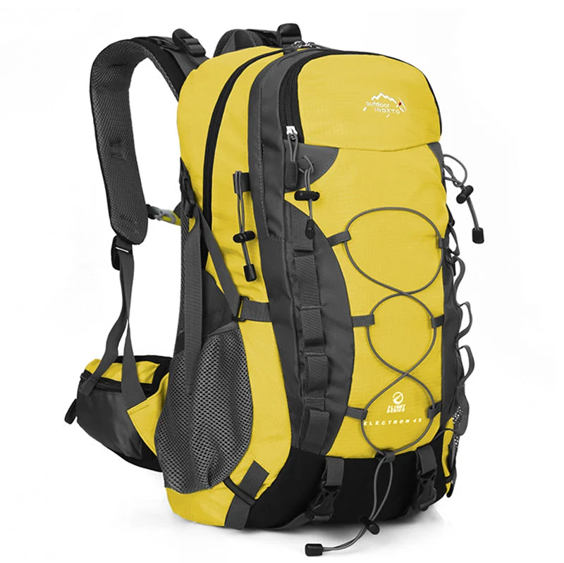 Hiking Backpack 40L | Durable Alpine Design Bungee System Red