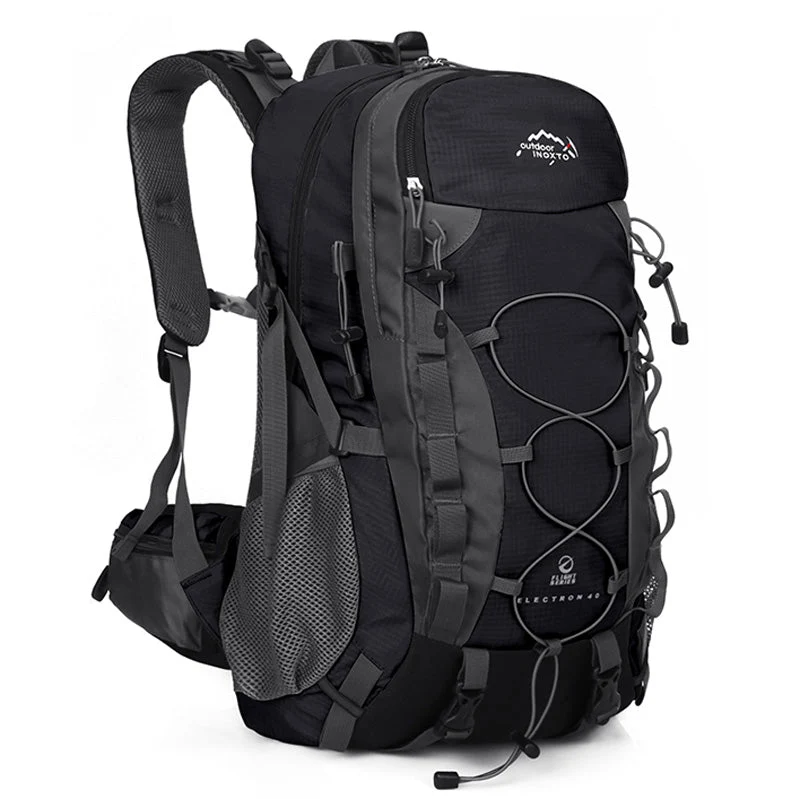 Hiking Backpack 40L | Durable Alpine Design Bungee System Red