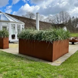Højbede i corten Hjørneudgave 40x40x100x100