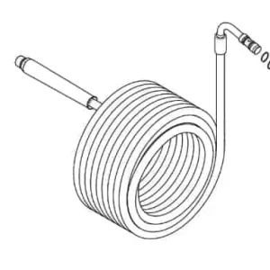 Højtryksslange 15 m Enkelt Wire DN6