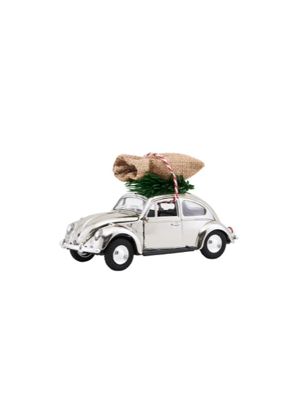 HouseDoctor Travel X-Mas bil krom 8,5cm