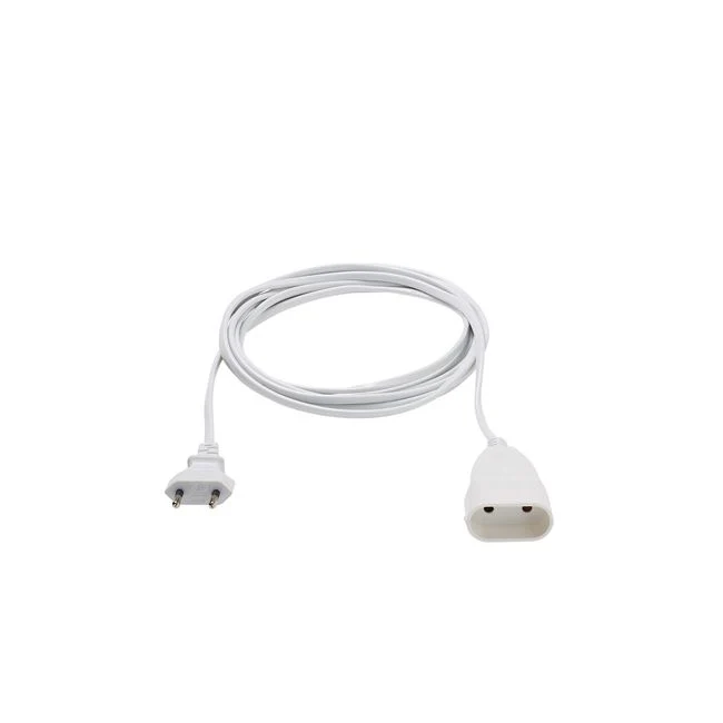 Husstandsforlængerledning 2 x 0,75 mm² 3 m alabast