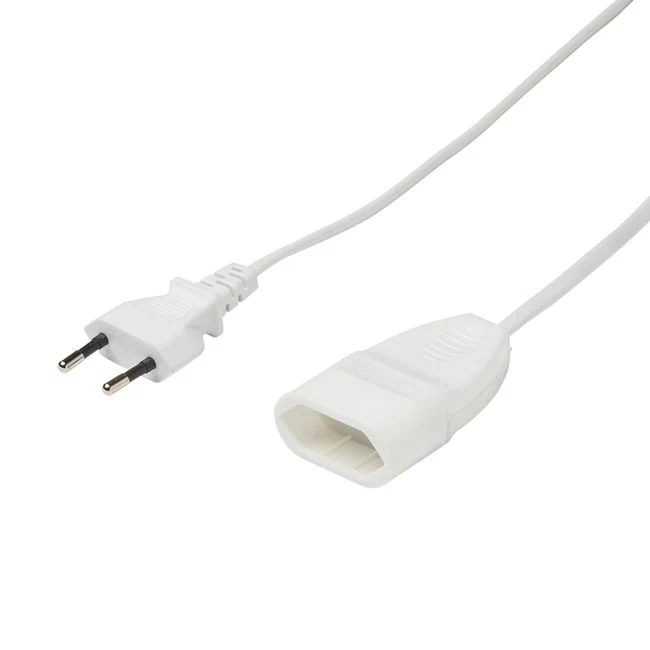 Husstandsforlængerledning 2 x 0,75 mm² 3 m alabast