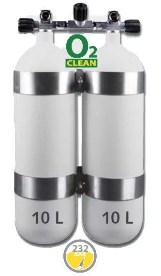 Impact Ready Cleaning Nitrox Twin sæt 100 O₂