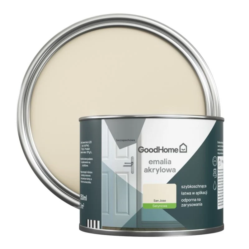 Impact Ready GoodHome San Jose akryl-emalje, pletresistent, 0,25 l