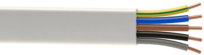 Installationskabel AKS Zielonka YDYp 5 x 1,5 mm² 1 m