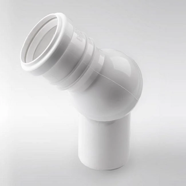 Justerbart afløbsbøjning Pipelife 32 mm ivory