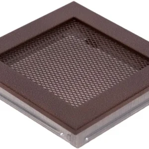 Kaminrist i antik red metal 17 x 17 cm